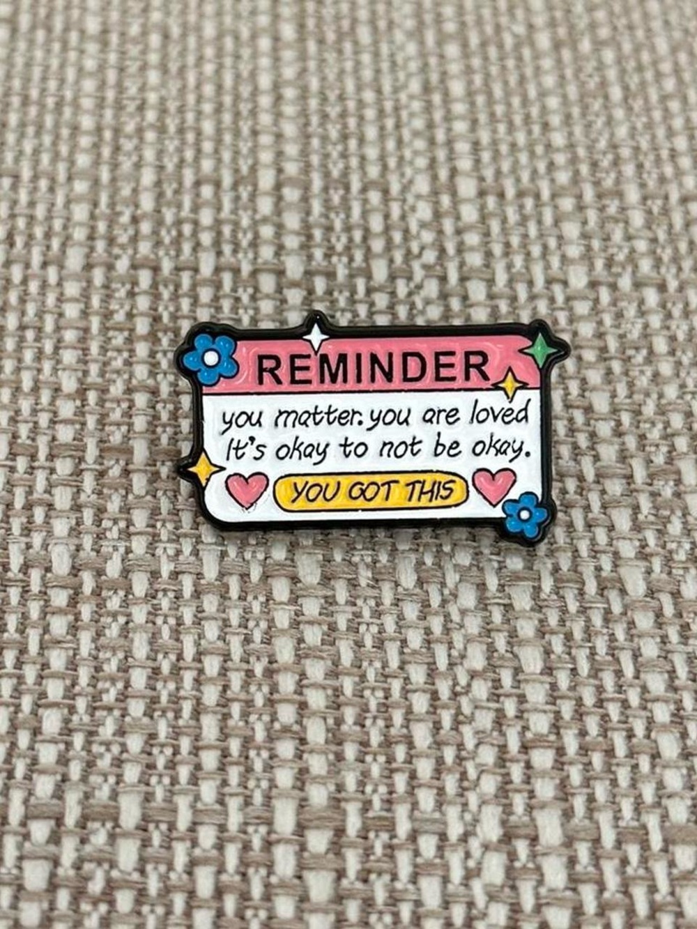 ‘Reminder' Enamel Pin